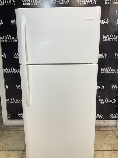 [103453] Frigidaire Used Refrigerator Top and Bottom 30x66 (White) 