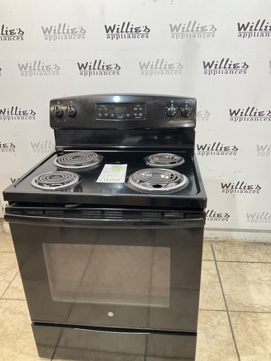 [103387] Ge Used Electric Stove 220volts (40/50 AMP) 30inches {4 prong} (Black) 