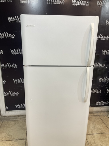 [103462] Frigidaire Used Refrigerator Top and Bottom 30x66 (White) 