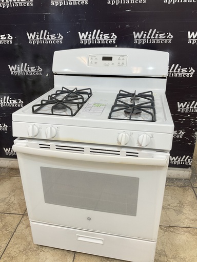 [103382] Ge Used Natural Gas Stove 30inches (White) 