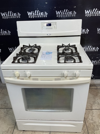 [103468] Whirlpool Used Natural Gas Stove 30inches (Bisque) 