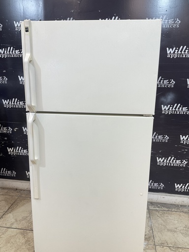 [103479] Hotpoint Used Refrigerator Top and Bottom 28x61 1/2” (Bisque) 