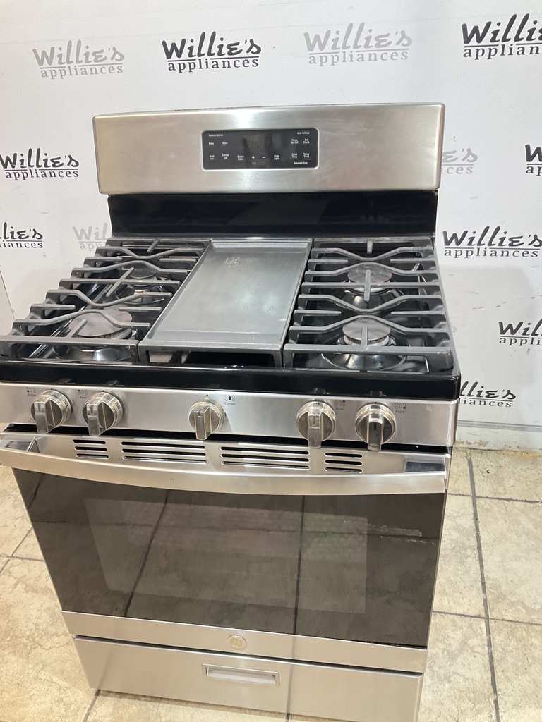 Ge Used Natural Gas Stove 30inches (Stainless Steel) 