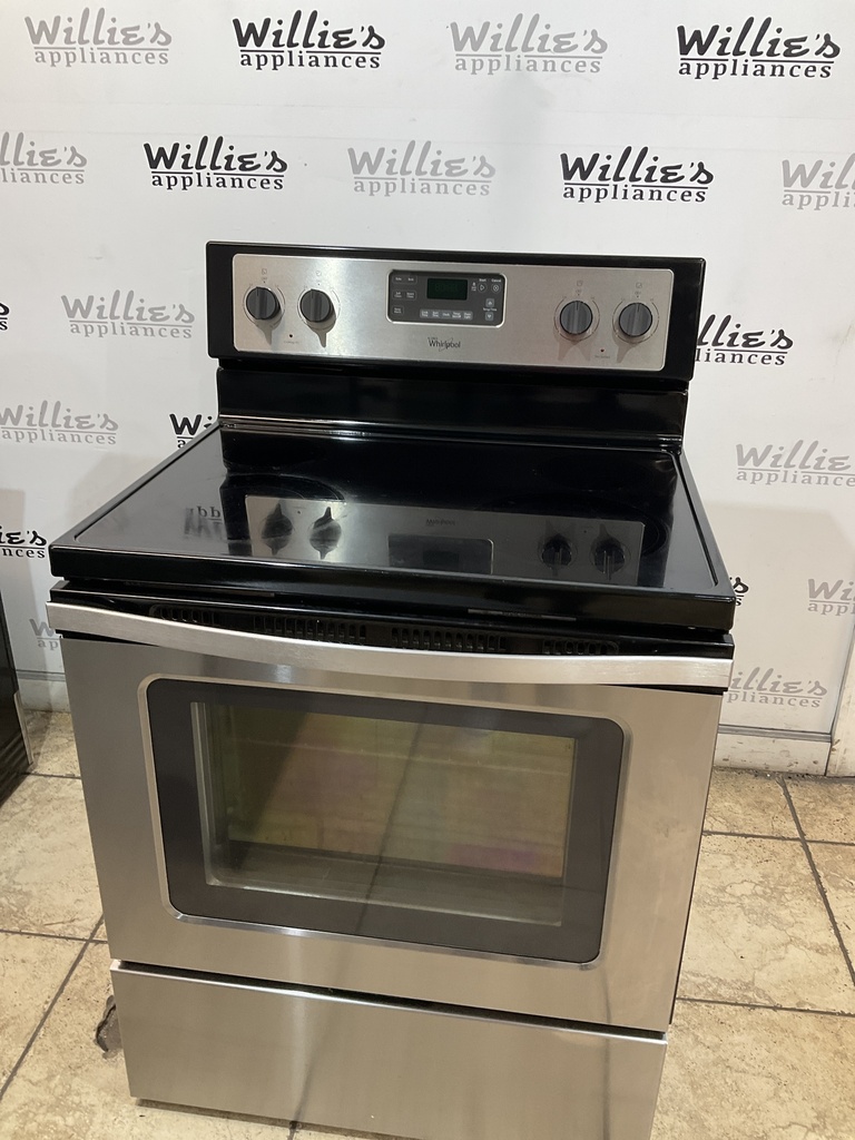 Whirlpool Used Electric Stove 30inches {3 prong} 