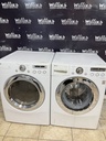 Lg Used Electric Set Front-load Washer/Dryer 220volts (30 AMP) 27inches {3 prong} (White) 