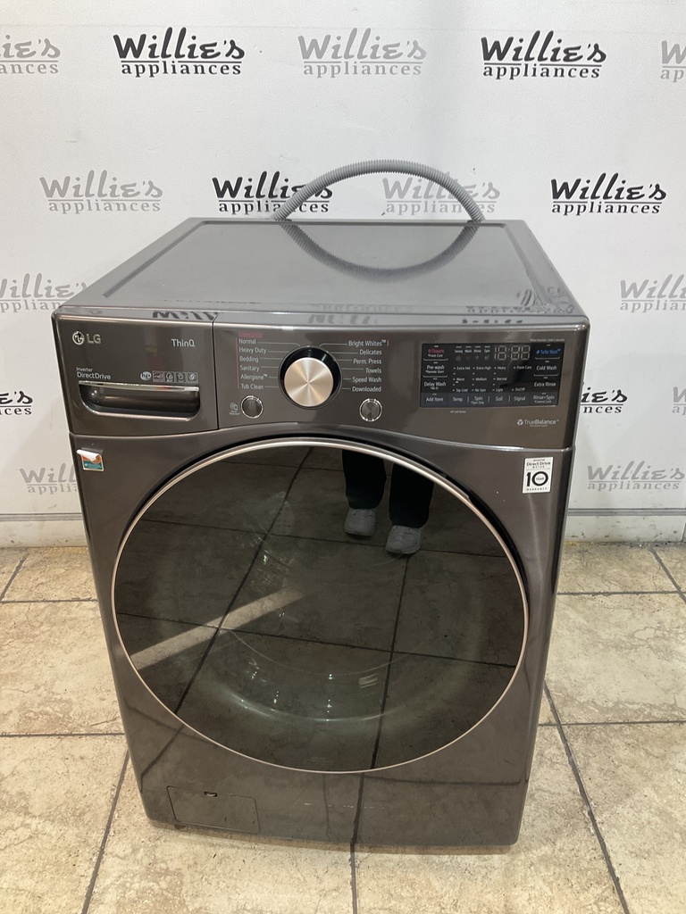 Lg Used Washer Front-load 27inches (Black Stainless) 