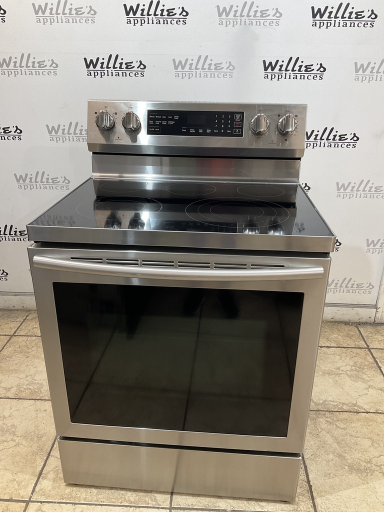 Samsung Used Electric Stove 220volts (40/50 AMP) 30inches {no cord} (Stainless steel) 