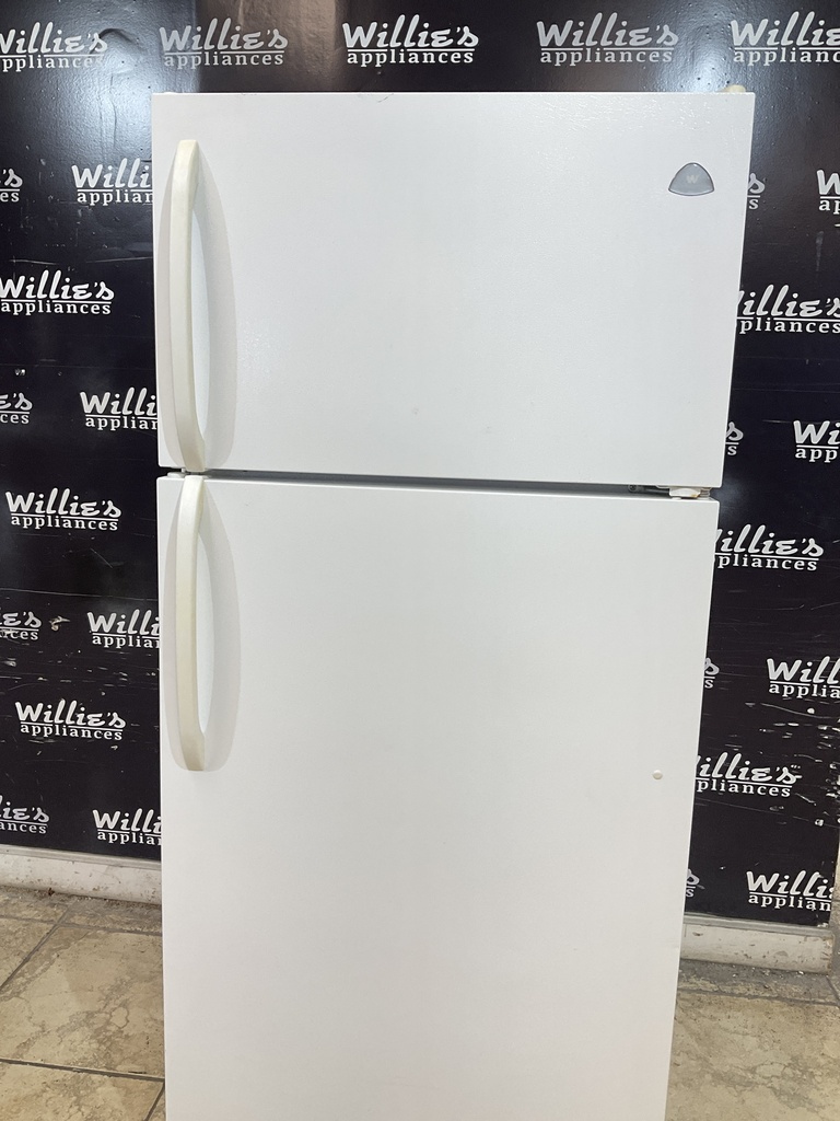 White Westinghouse Used Refrigerator Top and Bottom 30x66 (White) 