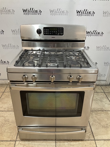 [103622] Kenmore Used Natural Gas Stove 30inches (Stainless Steel) 