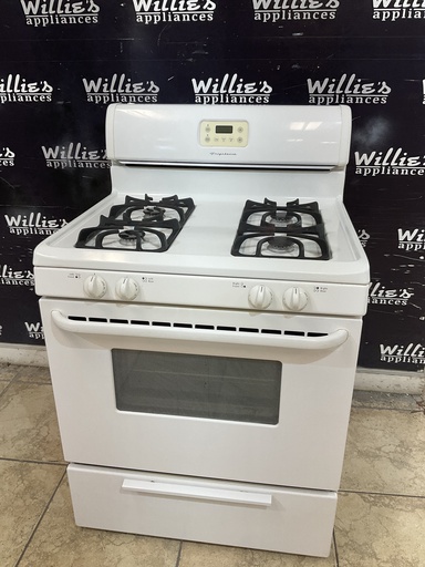 [103658] Frigidaire Used Natural Gas Stove 30inches (White) 