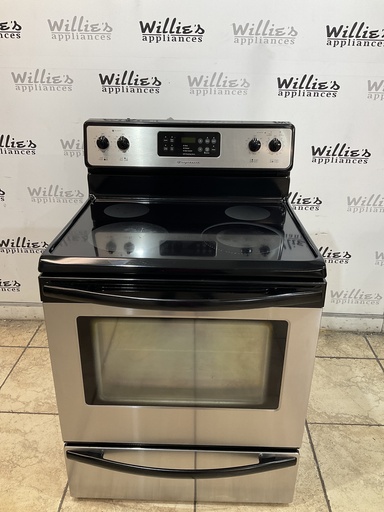 [103744] Frigidaire Used Electric Stove 220volts (40/50 AMP)  30inches {3 prong} (Stainless steel) 