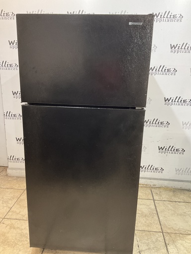 [103825] Americana Used Refrigerator Top and Bottom 28x61 1/2” (Black) 
