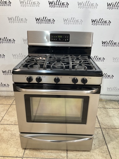 [103845] Frigidaire Used Natural Gas Stove 30inches (Stainless Steel) 
