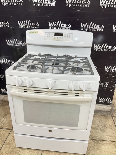 [103876] Ge Used Gas Propane Stove 30inches (White) 
