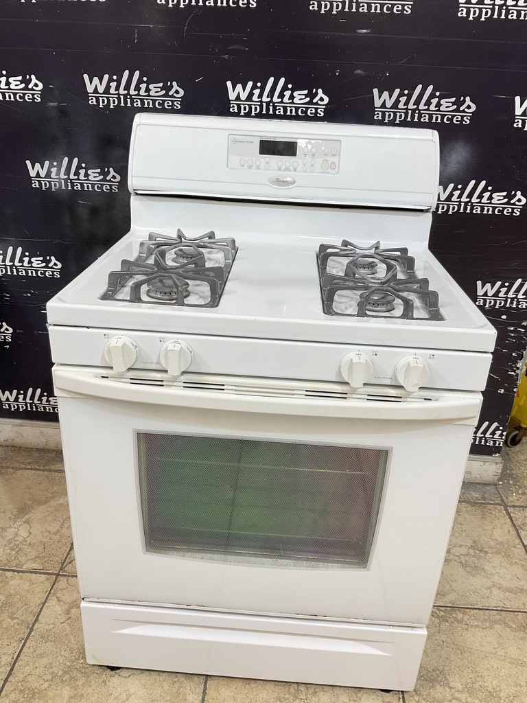 Whirlpool Used Natural Gas Stove 30inches (White) 
