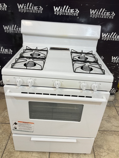 [103869] Frigidaire Used Natural Gas Stove 30inches (White) 