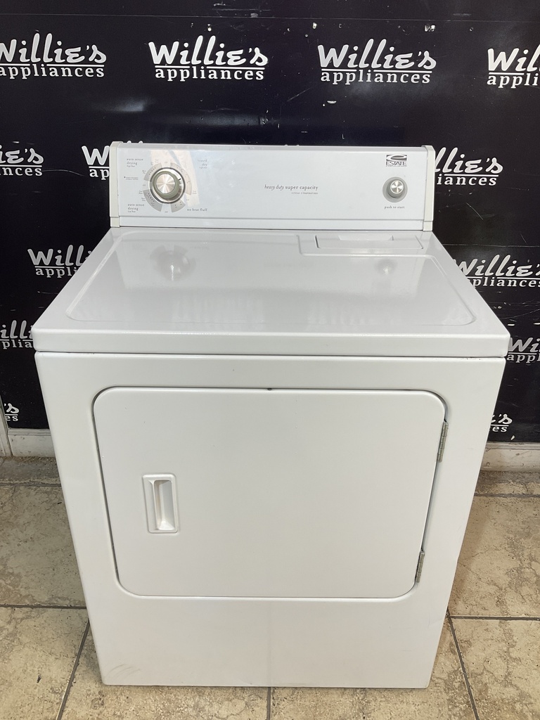 Estate Used Electric Dryer 220volts (30 AMP) 29inches {no cord} (White) 
