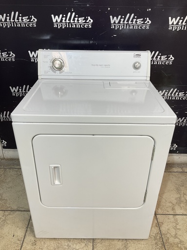 [103887] Estate Used Electric Dryer 220volts (30 AMP) 29inches {no cord} (White) 