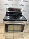Lg Used Electric Stove 220volts (40/50 AMP) 30inches {3 prong} (Stainless Steel) 