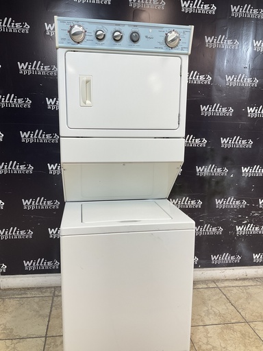 [103911] Whirlpool Used Natural Gas Unit Stackable 27x73 (White) 