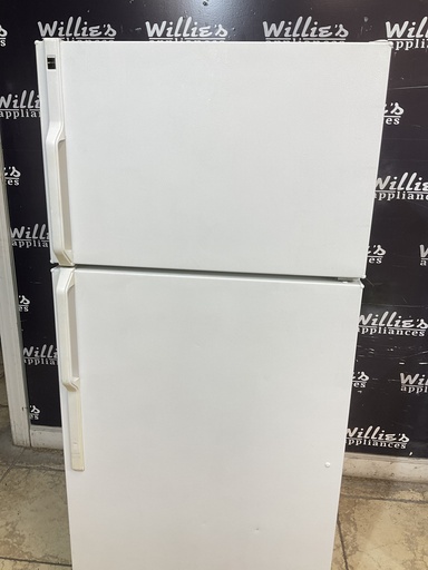 [103919] Hotpoint Used Refrigerator Top and Bottom 28x61 1/2” (White) 