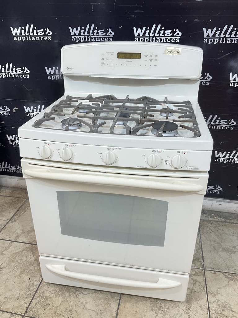Ge Used Gas Propane Stove 30inches (Bisque) 