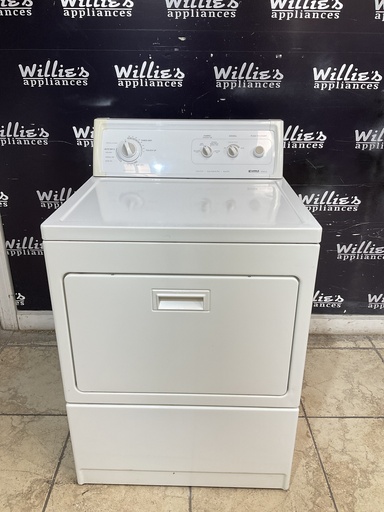 [103947] Kenmore Used Electric Dryer 220volts (30 AMP) 27inches {no cord} (White) 