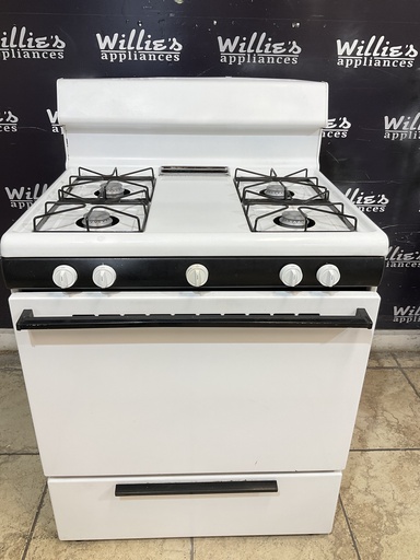 [103968] Frigidaire Used Natural Gas Stove 30inches(White) 