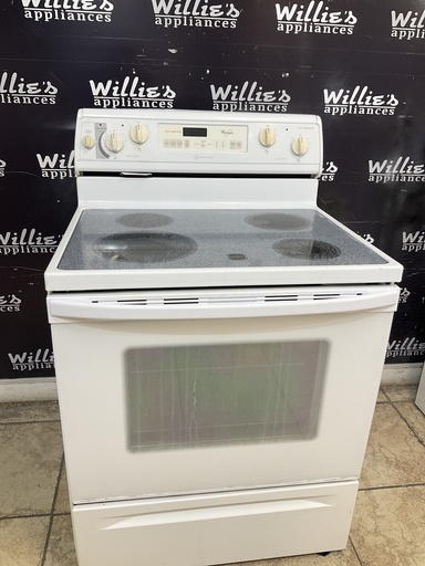[103966] Whirlpool Used Electric Stove 220volts (40/50 AMP) {no cord} (White) 