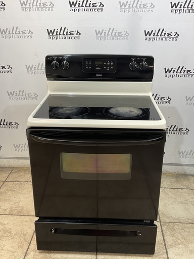[103988] Kenmore Used Electric Stove 220volts (40/50 AMP) 30inches {no cord} (Bisque/Black) 