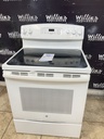Ge Used Electric Stove 220volts (40/50 AMP) 30inches {4 prong} (White) 