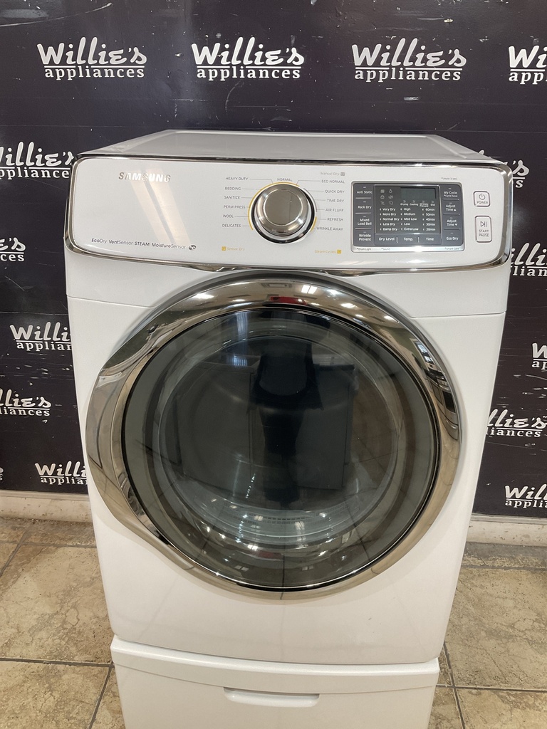 Samsung Used Electric Dryer 220volts (30AMP) 27inches {3 prong} (White) 