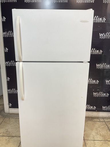 [104002] Frigidaire Used Refrigerator Top and Bottom 30x66 1/2” (White) 