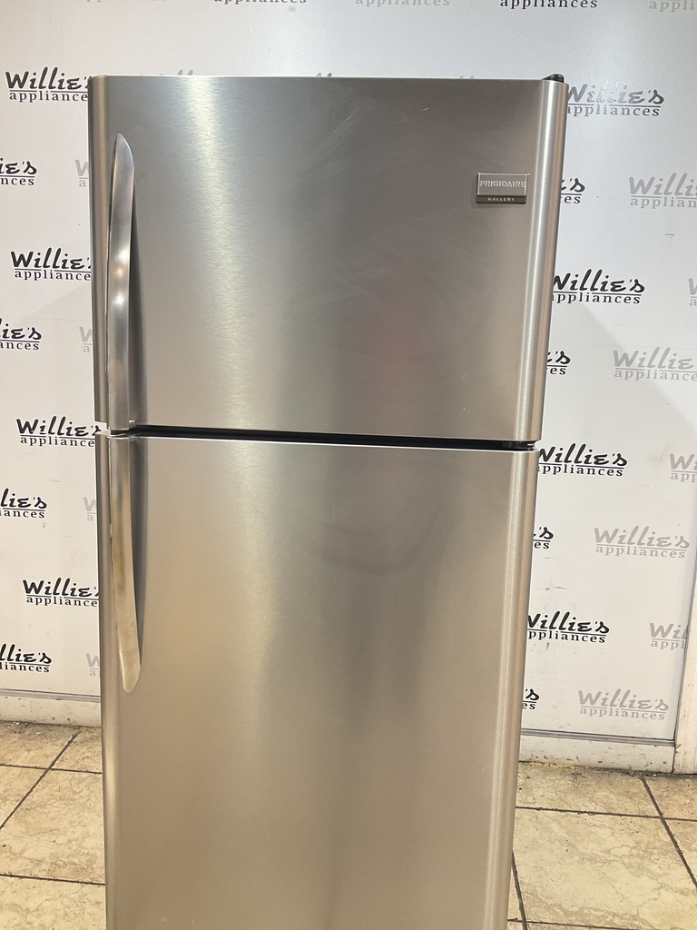 Frigidaire Used Refrigerator Top and Bottom 30x69 (Stainless Steel) 