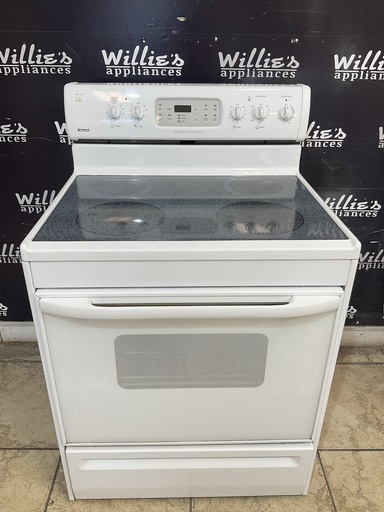 [104031] Kenmore Used Electric Stove 220volts (40/50 AMP) 30inches {3 prong} (White)