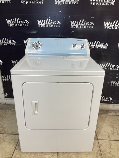 [104043] Whirlpool Used Electric Dryer 220volts (30 AMP) 29inches {no cord} (White) 