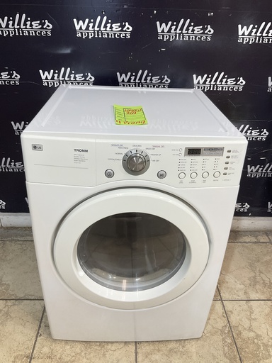 [104057] Lg Used Electric Dryer 220volts (30 AMP) 27inches (White) 