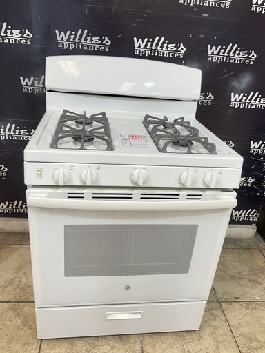 [104055] Ge Used Natural Gas Stove 30inches (White) 