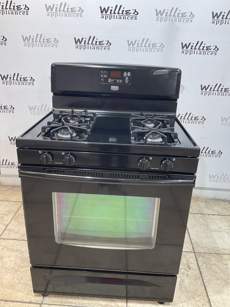Maytag Used Gas Propane Stove 30inches (Black) 