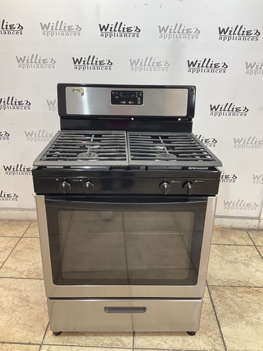 [104062] Whirlpool Used Gas Propane Stove 30inches  (Stainless Steel) 