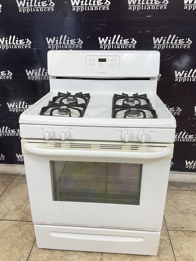 [104066] Frigidaire Used Natural Gas Stove 30inches (White) 