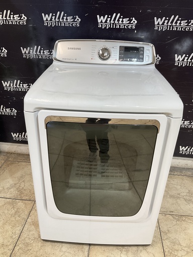 [104089] Samsung Used Electric Dryer 220volts (30AMP) 27inches {4 prong} (White) 