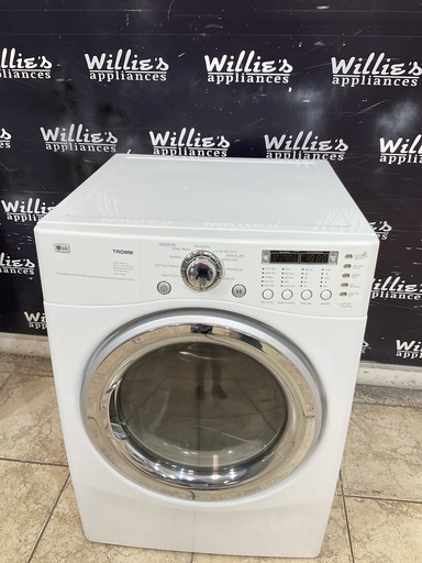 [104097] Lg Used Electric Dryer 220volts (30 AMP) 27inches {no cord} (White) 