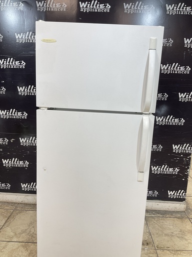 [104096] Frigidaire Used Refrigerator Top and Bottom 28 1/2” x 65 (White)