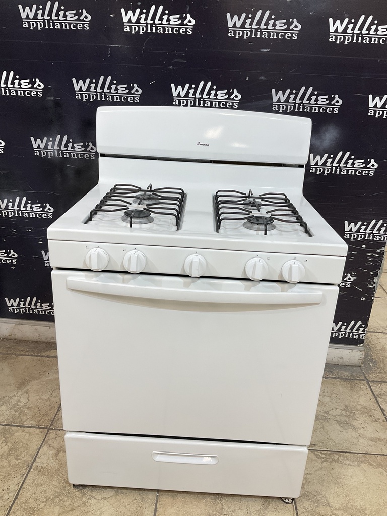 Amana Used Natural Gas Stove 30inches (White) 