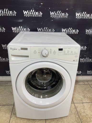 [104073] Whirlpool Used Washer front- load 27inches (white)