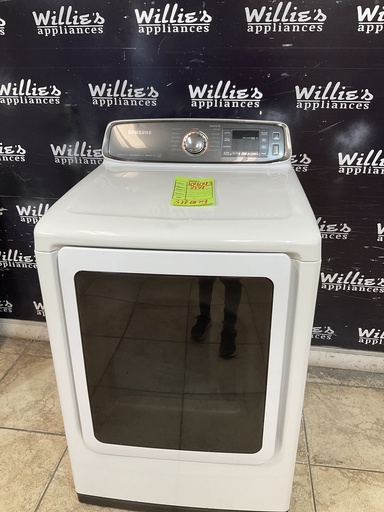[104093] Samsung Used Electric Dryer 220volts (30 AMP) 27inches {3 prong} (White) 