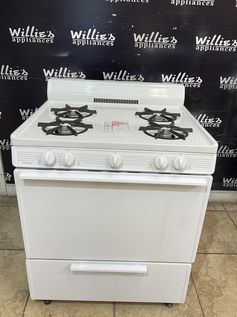 Premier Used Natural Gas Stove 30inches (White)