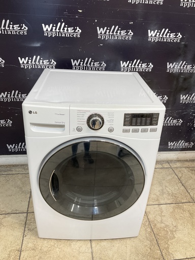[104092] Lg Used Electric Dryer 220volts (30 AMP) 27inches {no cord} (White) 