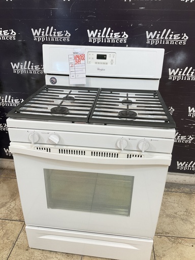 [104082] Whirlpool Used Natural Gas Stove 30inches (white) 